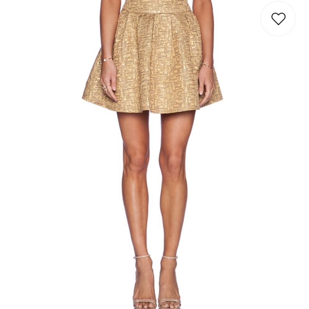 Mini Skirt in Gold